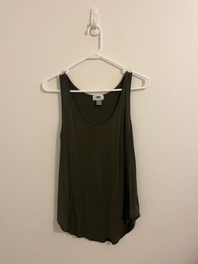 Old Navy Olive Green Scoop Neck Tank Top